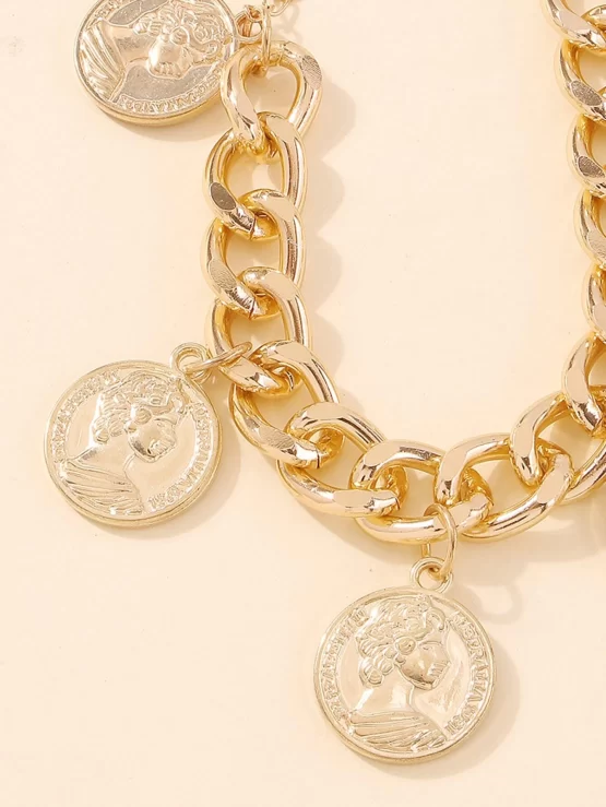 Australian Fashionable Coin Charm Bracelet - Image 2