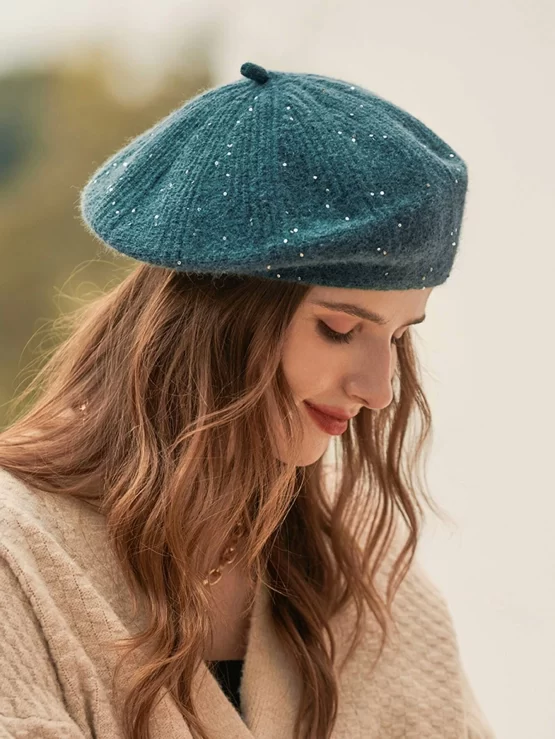 Plain Casual Fashionable Minimalist Solid Beret - Image 2