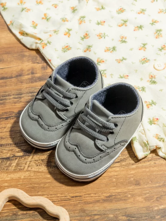 Baby Lace-up Teddy Lined Front Sneakers