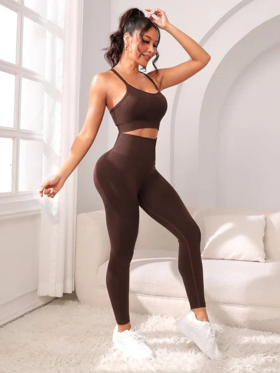 Criss Cross Back Tummy Control Sports Set