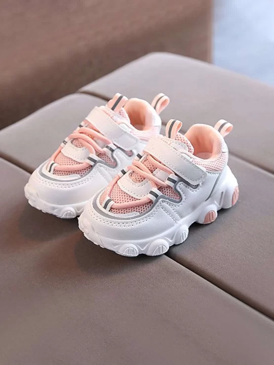 Toddler Girls Hook-and-loop Fastener Chunky Strap Sneakers