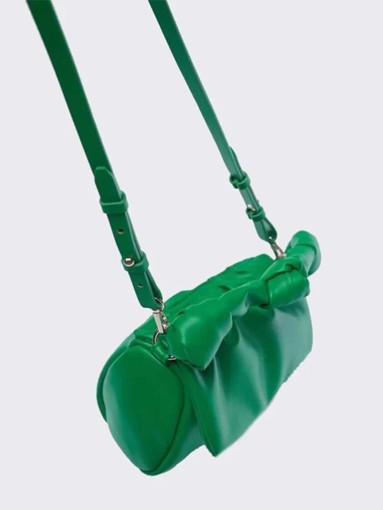 Mini Knot Decor Adjustable Flap Ruched Bag - Image 2