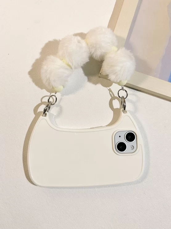 Bag Design Phone Case With Plush Lanyard - Image 3
