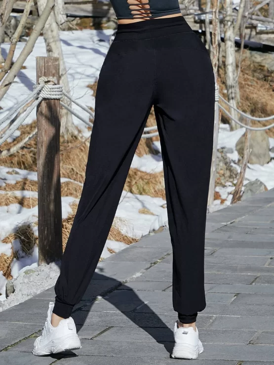 VUTRU Drawstring Slant Pocket Sports Waist Pants - Image 4