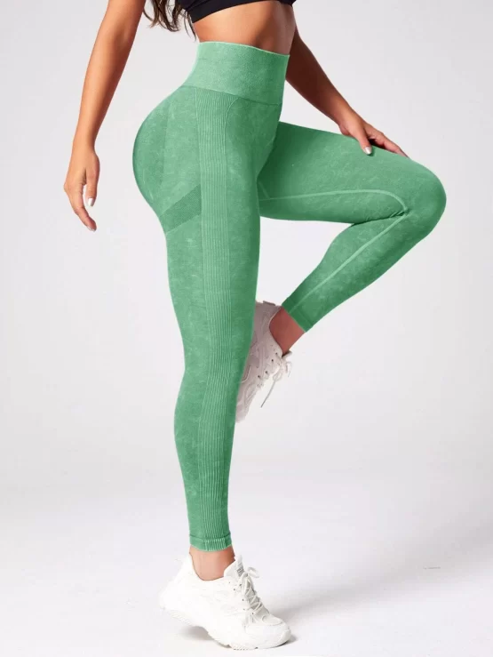 Tie Dye Long Tummy Control Sports Leggings - Image 6