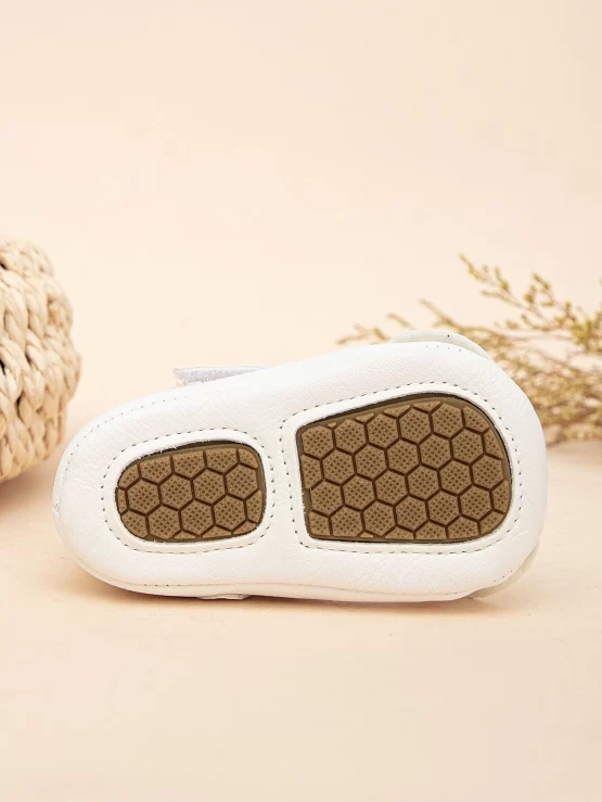 White Outdoor Mary Jane Flats For Baby Bow Decor Flats - Image 2