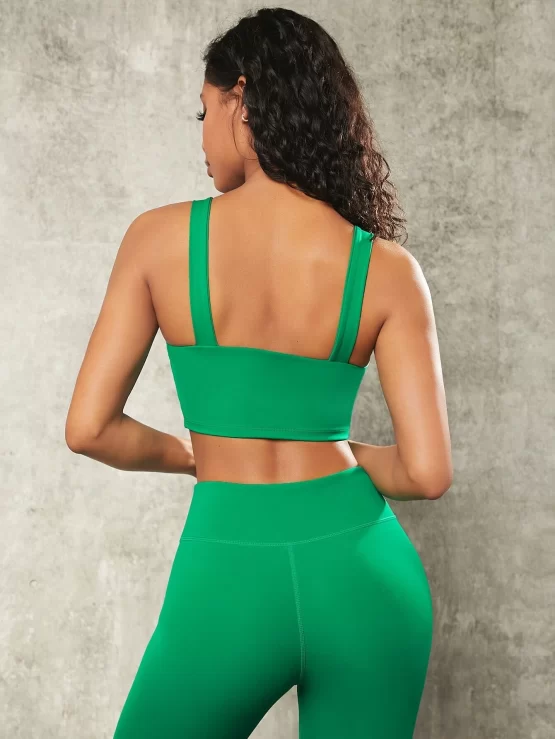 Letter Square Neck Graphic Sports Set - Image 3