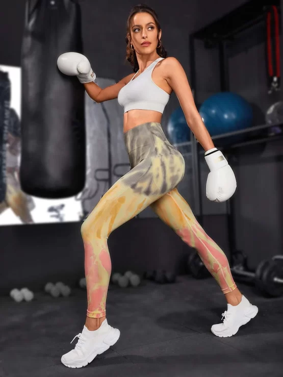 All Over Print Wideband Waist Sports Leggings