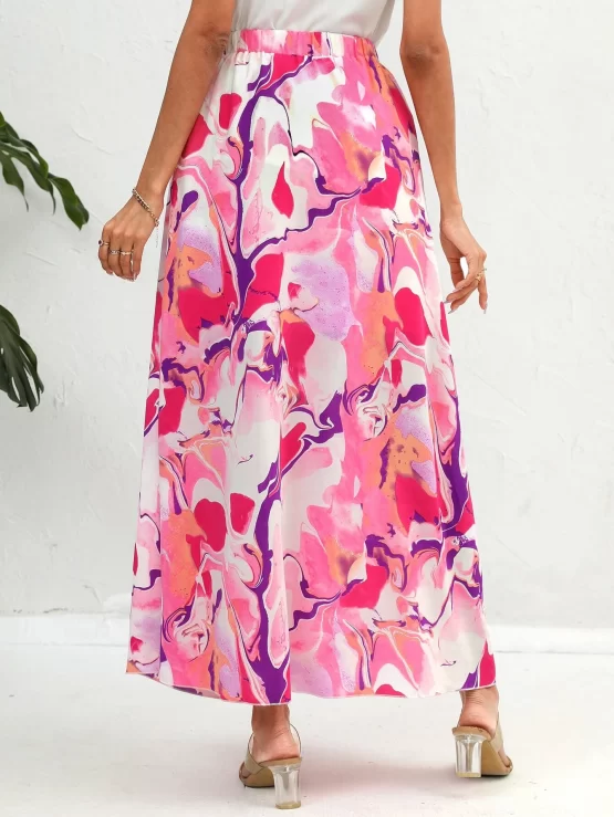 Unity All Over Maxi Elastic Waist Print Skirt - Image 3