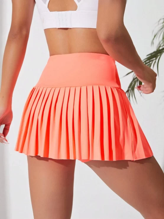 Pleated Detail Sports Skort With Phone Pocket - Image 2