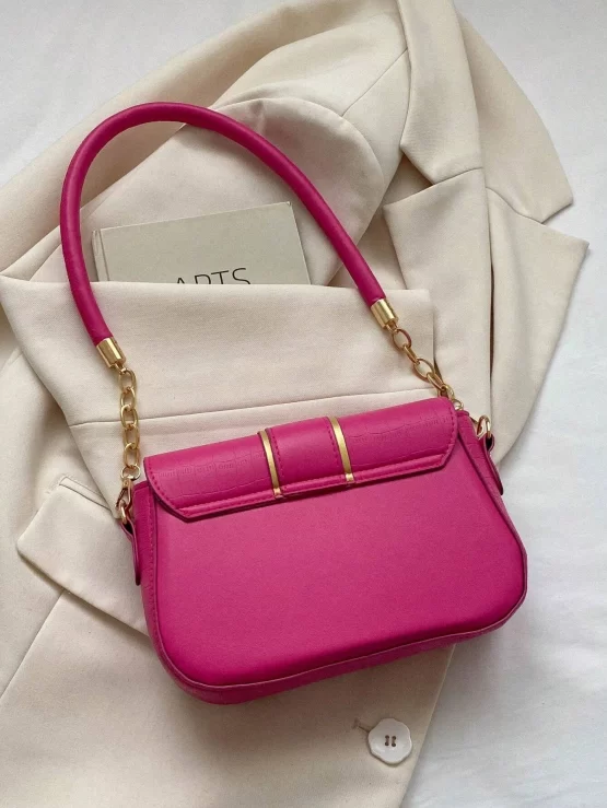 New Women Fashion Crocodile Pattern Bag Lady Chain Shoulder Bag - Image 3