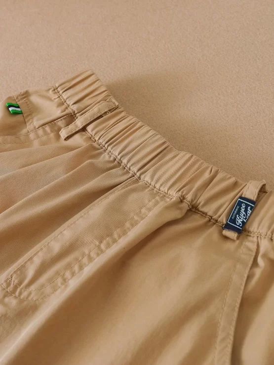 Boys Solid Plain Slant Pocket Front Shorts - Image 3