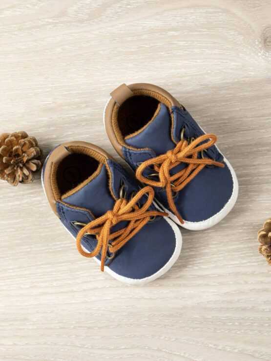 Baby Boys Lace Up High-top Fashionable Skate Shoes For Outdoor - Image 2