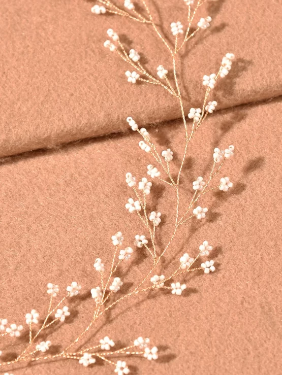 Glamorous Bead Flower Pearls Decor Hair Band - Image 3