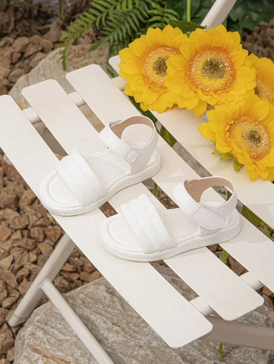 Baby Girls Hook-and-loop Fastener Ankle Strap Sandals - Image 3