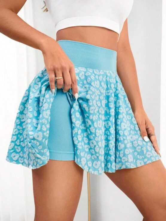 All Over Print Wideband Waist Sports Skort - Image 3