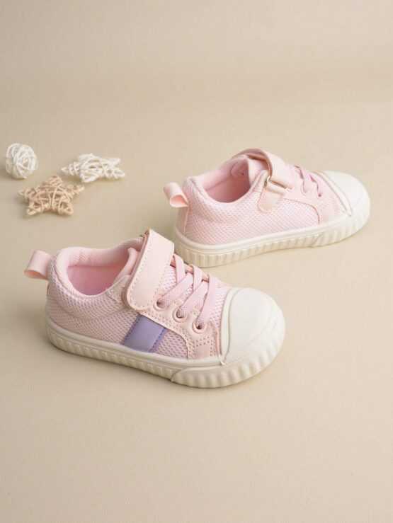 Girls Fashionable Breathable Soft-Soled Mesh Front Sneakers - Image 3