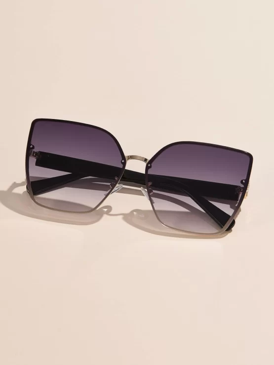 Rhinestone Boho Cat Eye Decor Sunglasses - Image 2