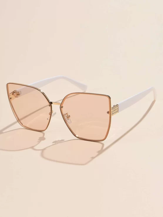 Rhinestone Boho Cat Eye Decor Sunglasses - Image 4