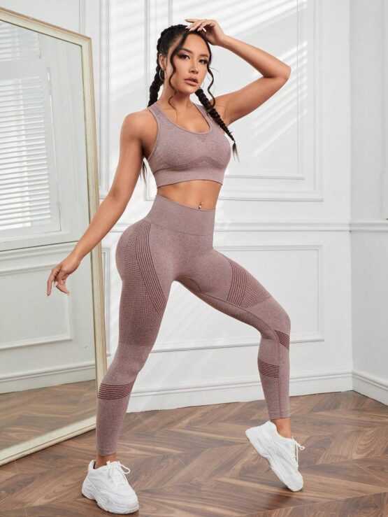 Seamless High Stretch Seamless Sports Set - Image 3