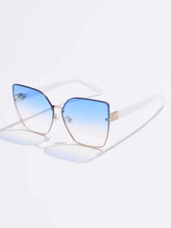 Rhinestone Boho Cat Eye Decor Sunglasses - Image 7