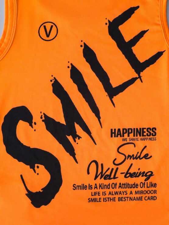 Boys Casual Slogan Graphic Tank Front Top - Image 2