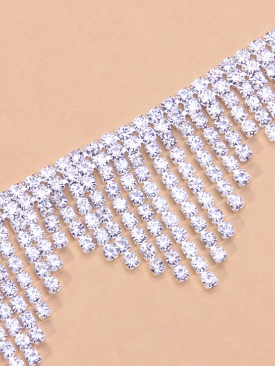 Rhinestone Fashionable Tassel Decor Anklet - Image 2