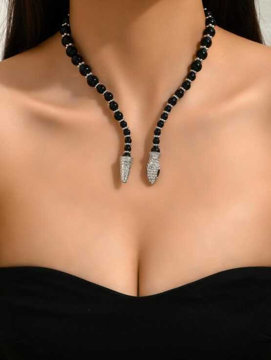 Fashionable Snake Design Decor Necklace - Image 2