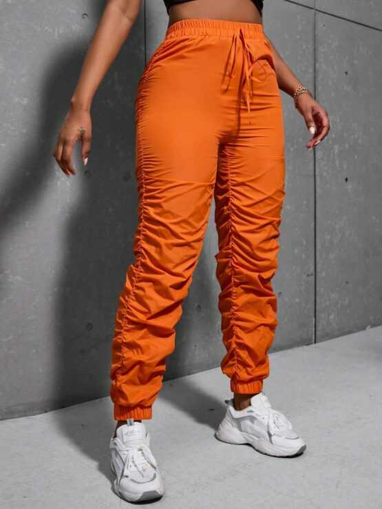Slayr Knot Front Jogger Ruched Waist Pants - Image 2