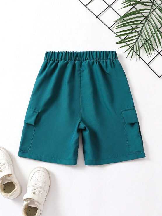 Tween Boy Flap Pocket Side Cargo Front Shorts - Image 3