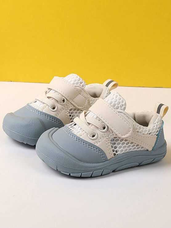 Baby Breathable Hook-and-loop Fastener Strap Sneakers - Image 3