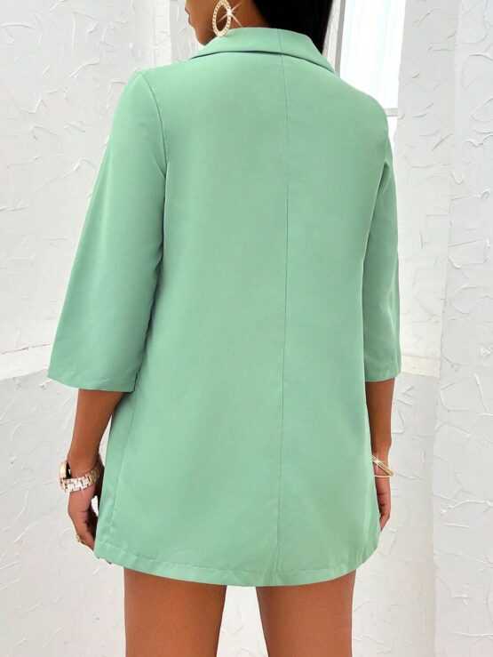 Slayr Solid Tube Top & Shorts & Open Front Blazer - Image 2