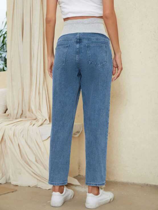 Maternity Wideband Waist Straight Leg Jeans - Image 3