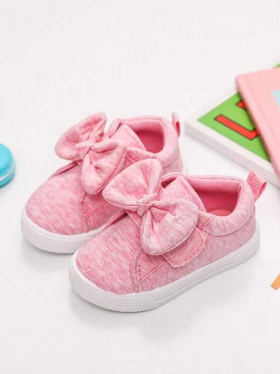 Toddler Girl's Sneakers Bowknot Mary Jane Flat Canvas Shoes