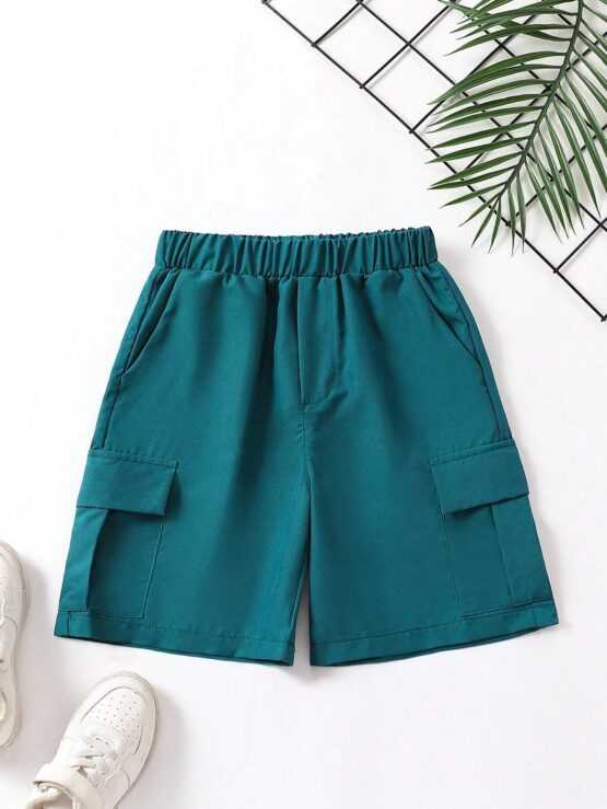 Tween Boy Flap Pocket Side Cargo Front Shorts