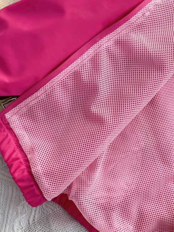 Baby Girl Casual Thin Mesh Hooded Jacket With Letter Print - Image 3