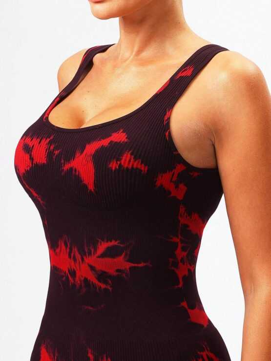 Sport Studio Women's Print Slim Fit Workout Skinny Jumpsuit - Image 3