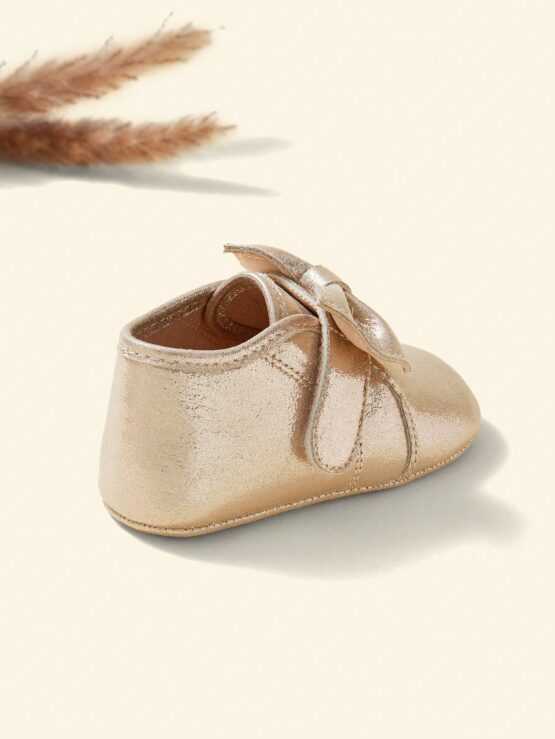 Cozy Cub Baby Bow Metallic Decor Boots - Image 2