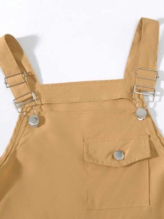 Tween Boys' Casual Overall Front Shorts With Multiple Pockets - Image 3