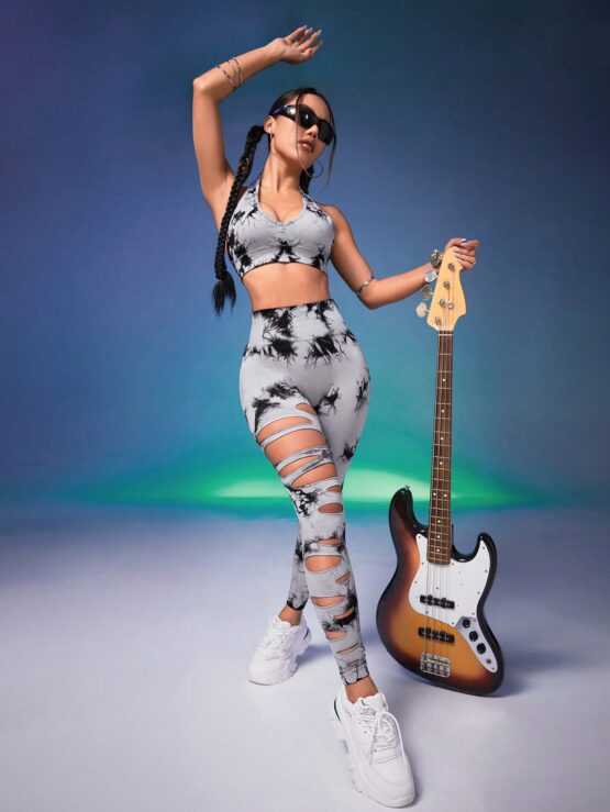 Women Fashionable Seamless High Stretch Sports Set