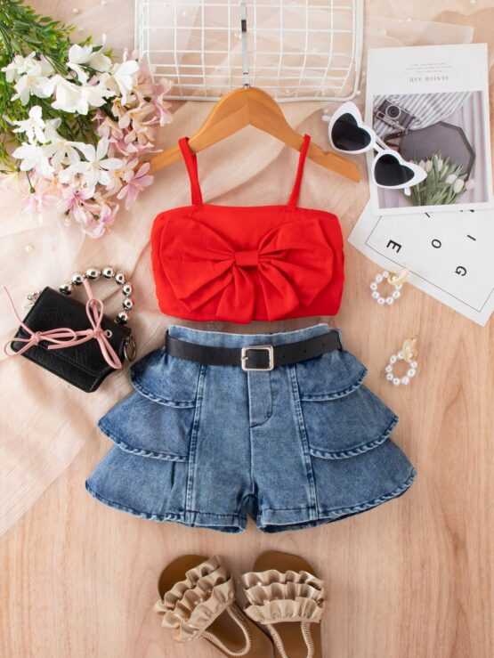 Baby Girls Street Top and Shorts Hot Set