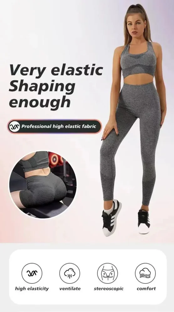 Yoga Pants Women Compression Seamless Tummy - Image 13