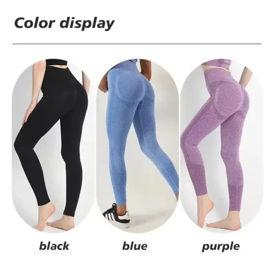 Yoga Pants Women Compression Seamless Tummy - Image 19