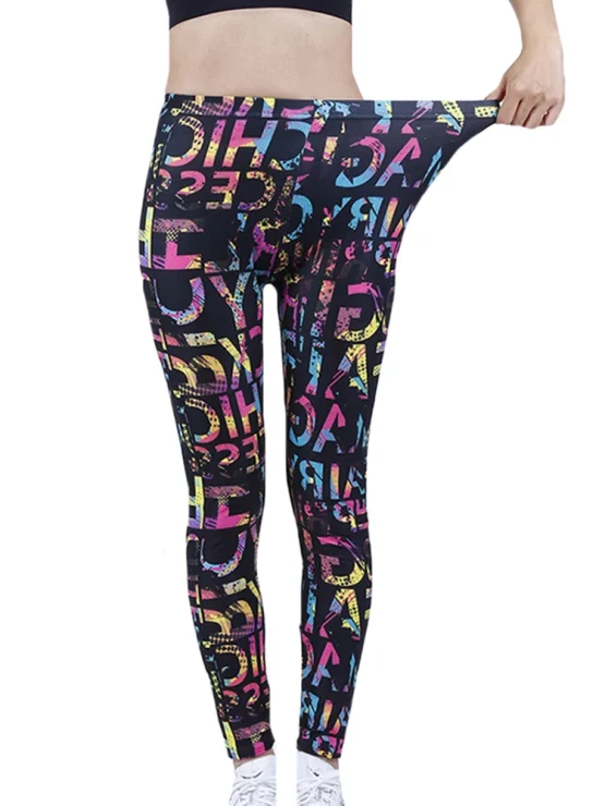 YSDNCHI Camouflage Womens for Leggins Graffiti Style Slim Stretch Trouser Army Green Leggings Deportes Pants K085 - Image 19